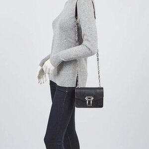 Proenza Schouler Black Leather Hava Chain Crossbody Bag
